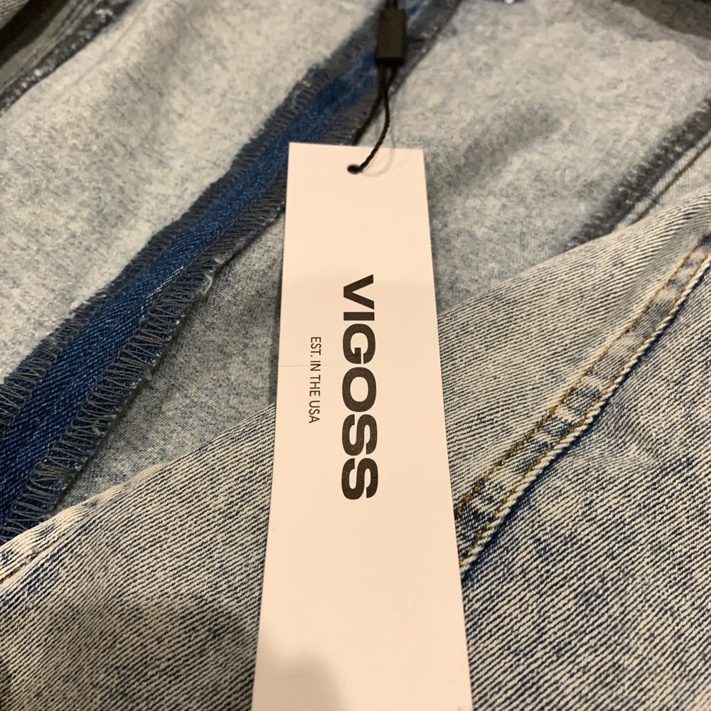 VIGOSS Light Blue Denim Vest - Picture 3 of 7